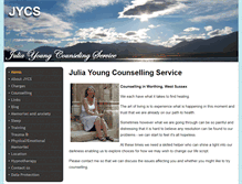 Tablet Screenshot of jycscounselling.co.uk